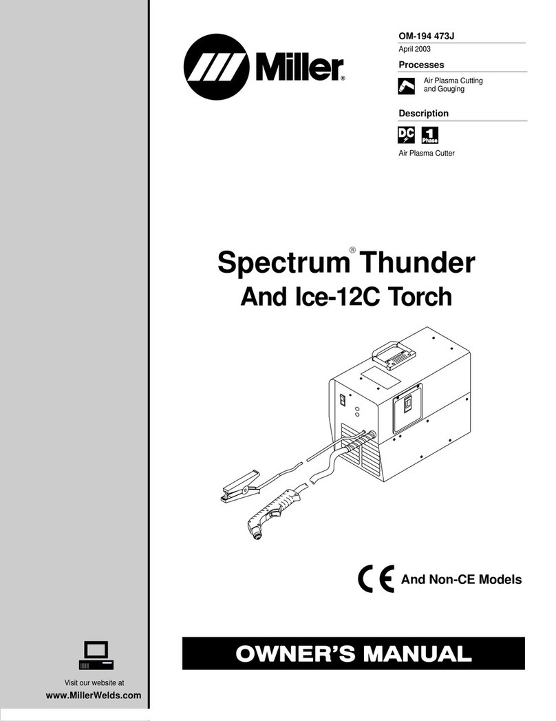 Miller Electric Spectrum Thunder owner's manual