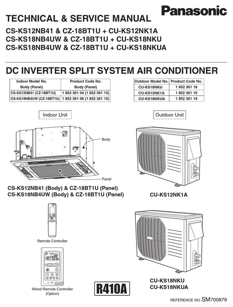 Panasonic CS-KS12NB41 & CZ-18BT1U + CU-KS12NK1A Operating manual