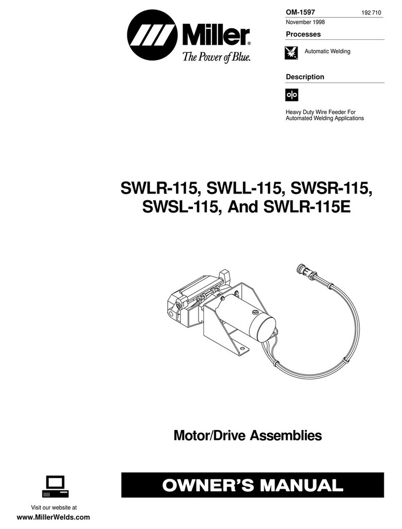 Miller Electric SWLR-115 owner's manual