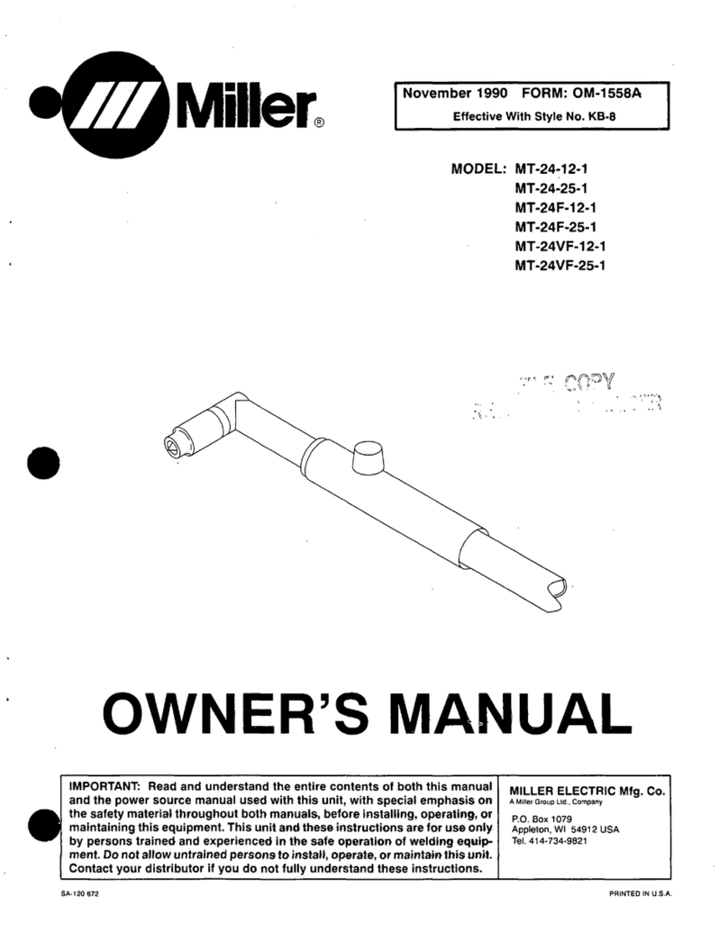 Miller Electric MT-24-12-1 owner's manual