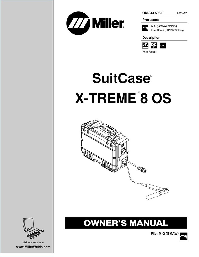 Miller Electric SuitCase X-TREME 8 OS owner's manual