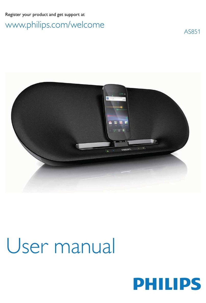 Philips Fidelio AS851 User manual