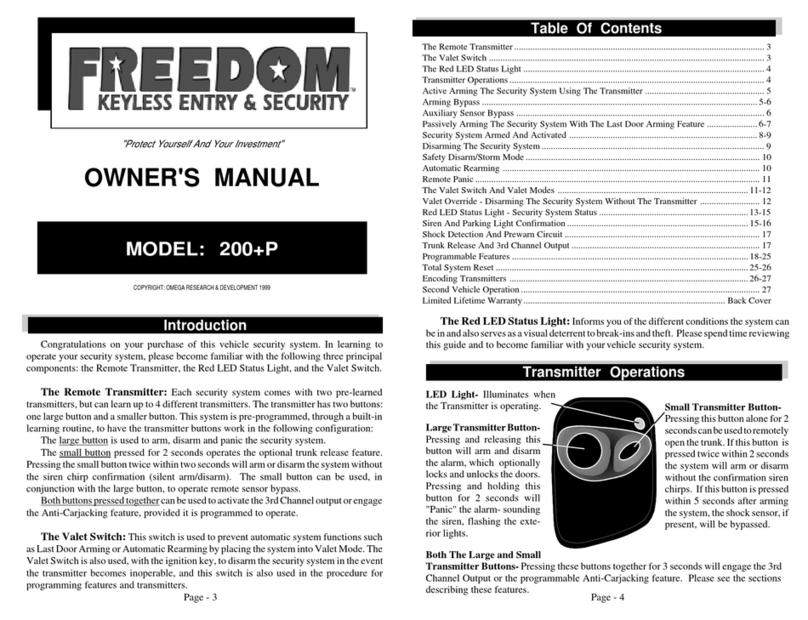 Freedom Freedom 200+p owner's manual