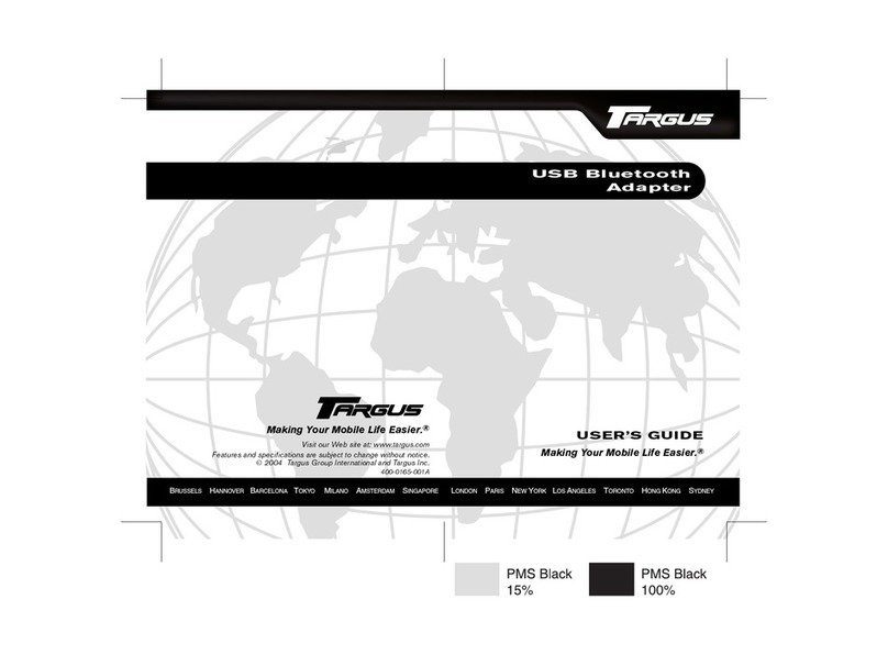 Targus USB Bluetooth User manual