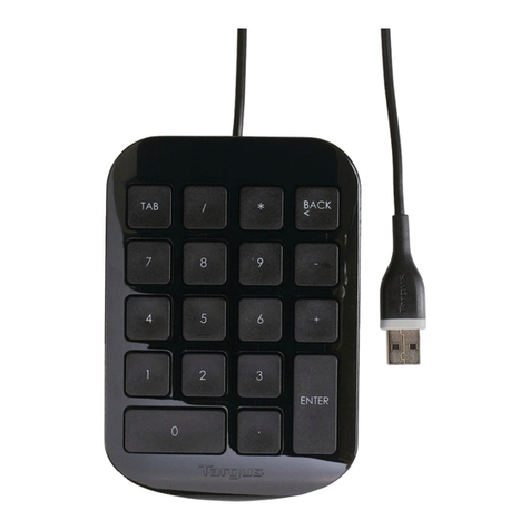 Targus Bluetooth Numeric Keypad User manual Targus Bluetooth Numeric Keypad User manual