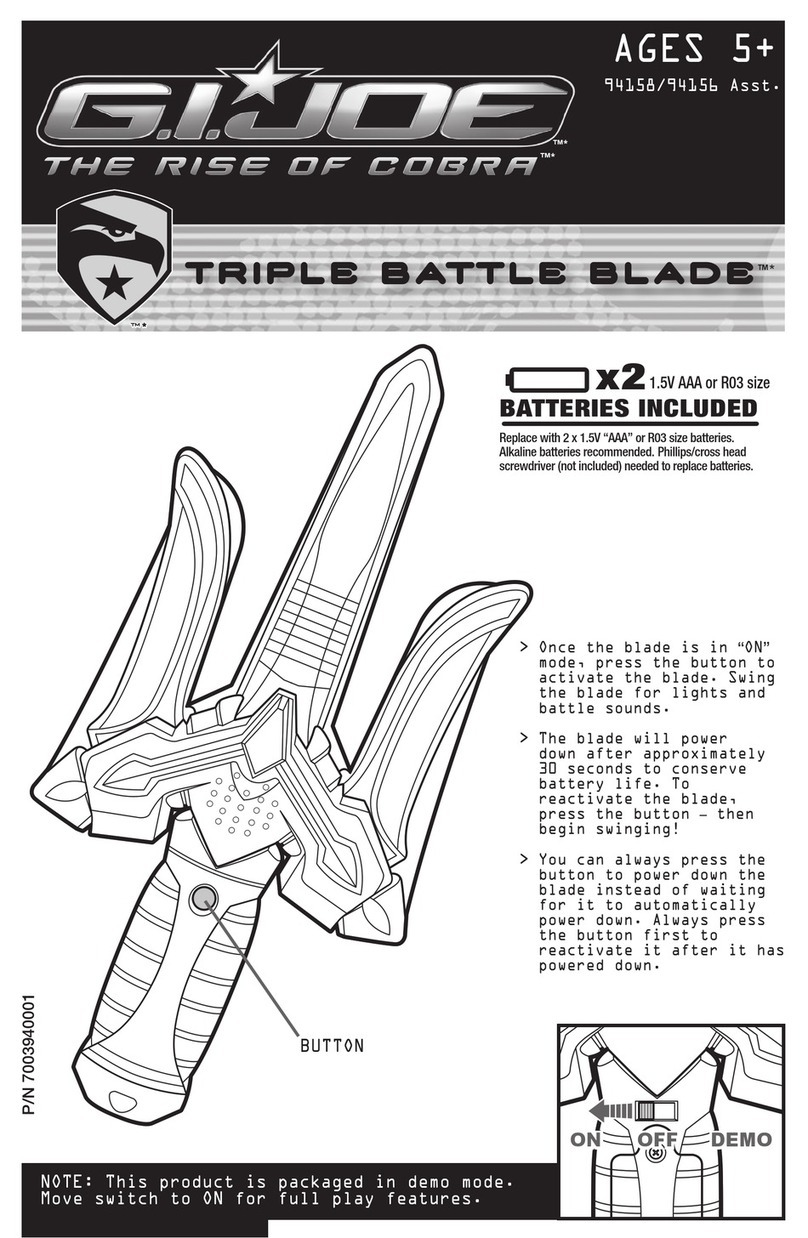 Hasbro G.I. Joe Triple Battle Blade User manual