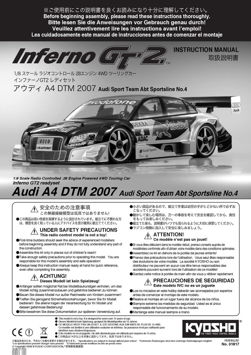 Kyosho Inferno GT2 ReadySet User manual Kyosho Inferno GT2 ReadySet User manual