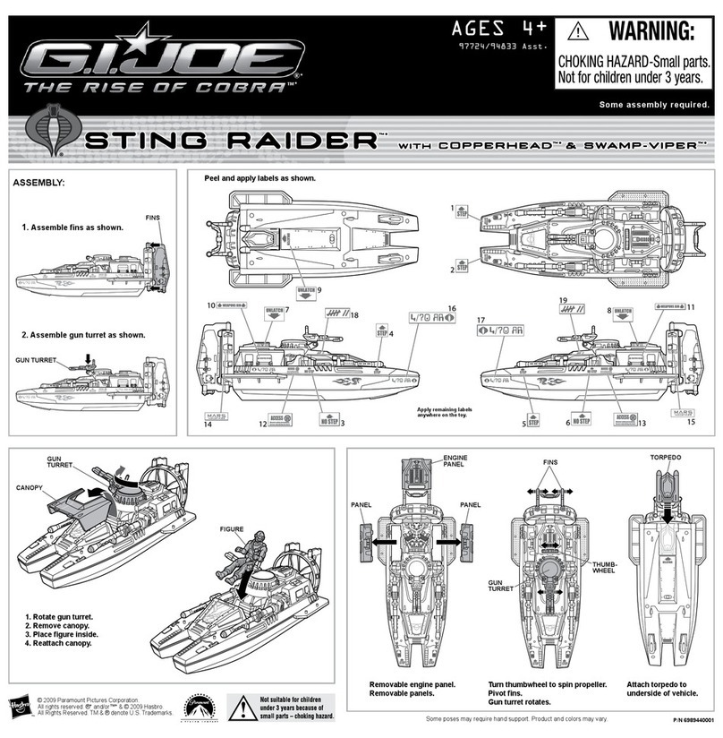Hasbro G.I. Joe Sting Raider User manual Hasbro G.I. Joe Sting Raider User manual