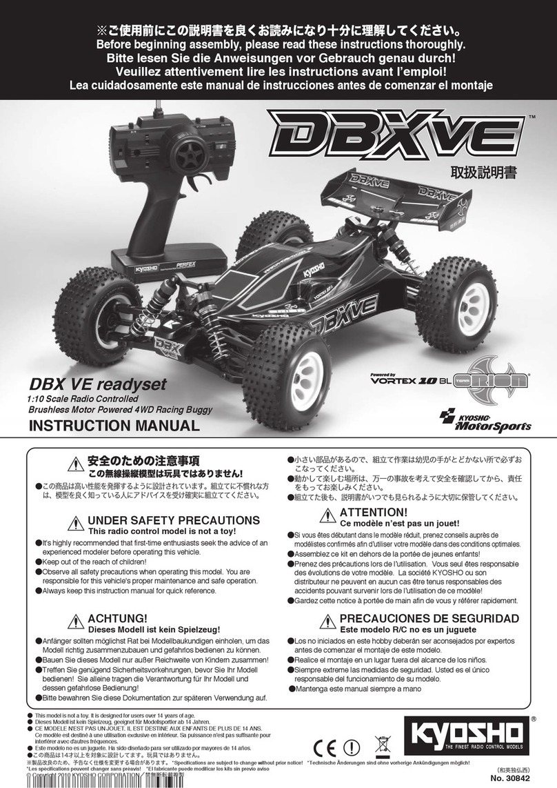Kyosho DBX VE Readyset User manual Kyosho DBX VE Readyset User manual