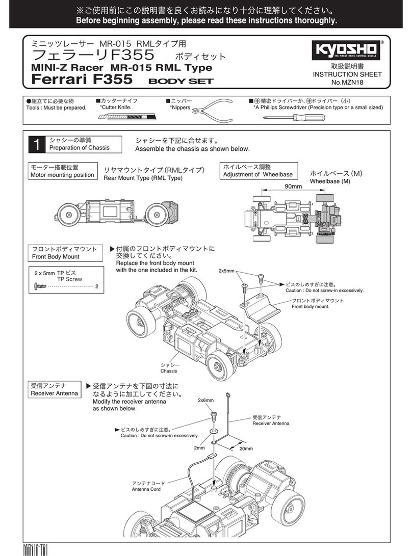 Kyosho MINI-Z Racer MR-015 RML Type User manual
