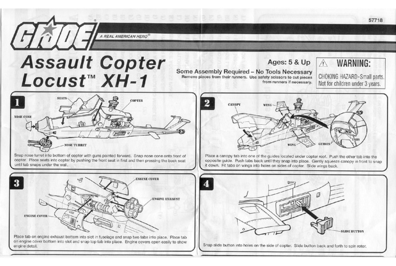 Hasbro G.I.Joe Assault Copter Locust XH-1 instructions