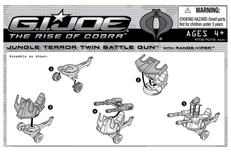 Hasbro G.I. Joe Jungle Terror Twin Battle Gun User manual