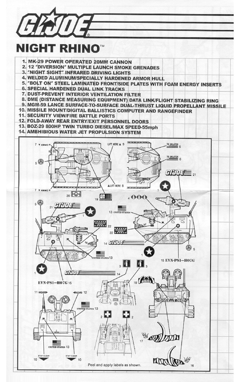 Hasbro G.I. Joe Night Rhino User manual Hasbro G.I. Joe Night Rhino User manual