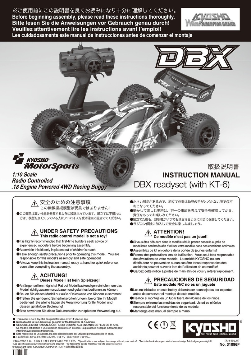 Kyosho DBX Readyset User manual Kyosho DBX Readyset User manual