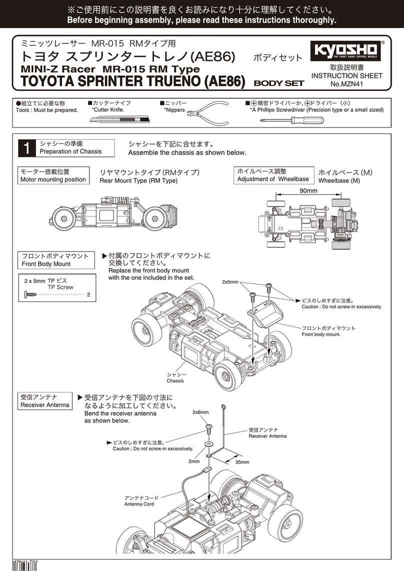 Kyosho MINI-Z Racer MR-015 RM Type User manual