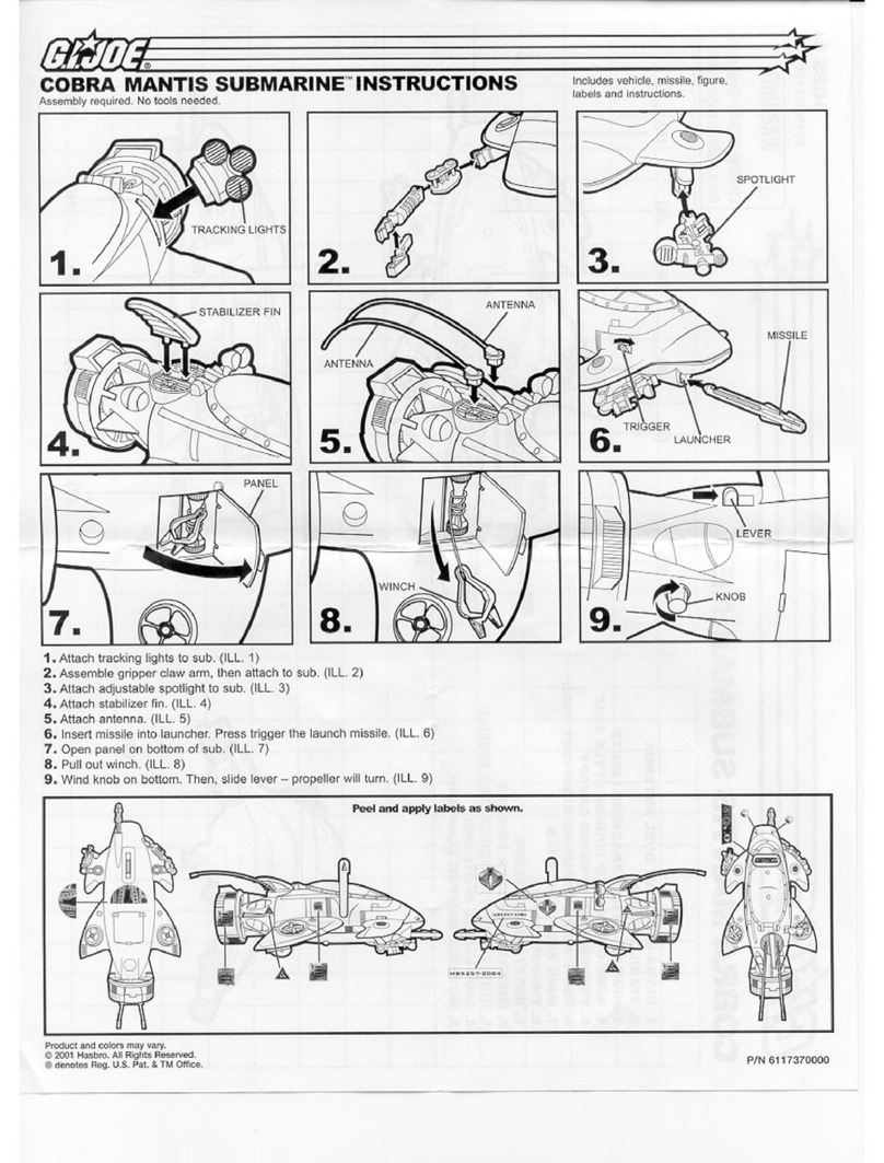 Hasbro G.I. Joe Cobra Mantis Submarine User manual
