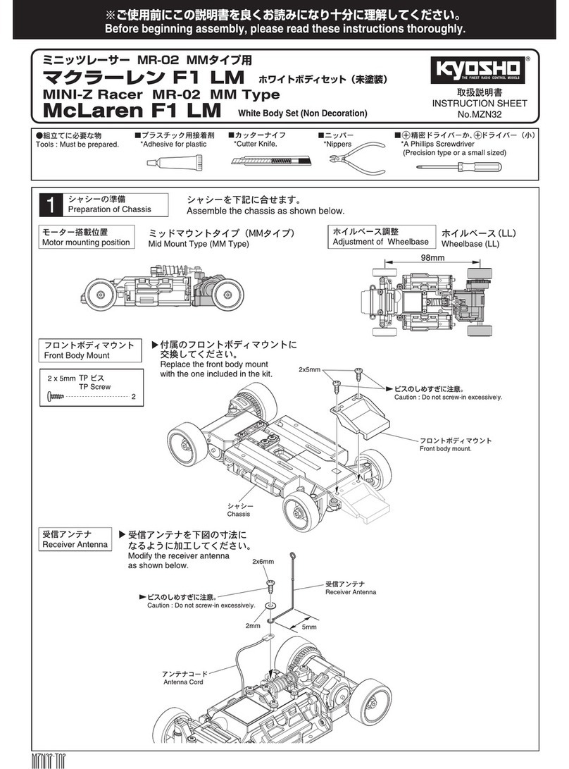 Kyosho Mini-Z Racer MR-02 MM Type User manual