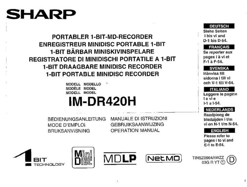 Sharp IM-DR420H User manual