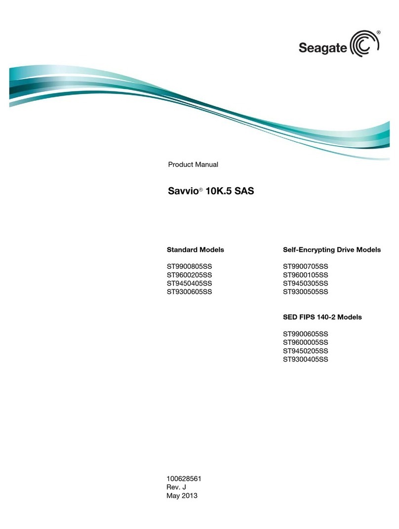 Seagate SAVVIO ST9900805SS User manual