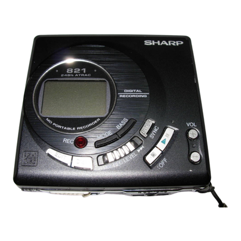 Sharp MD-MT821H Quick start guide