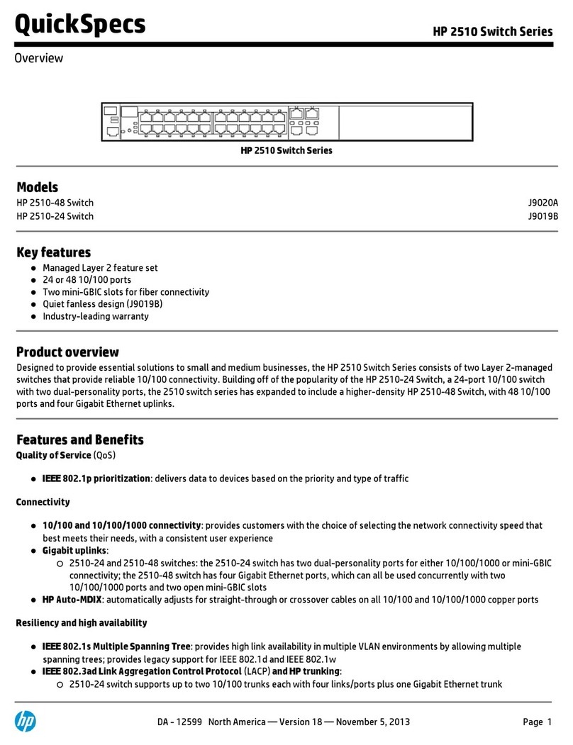 HP ProCurve 2510-48 specification
