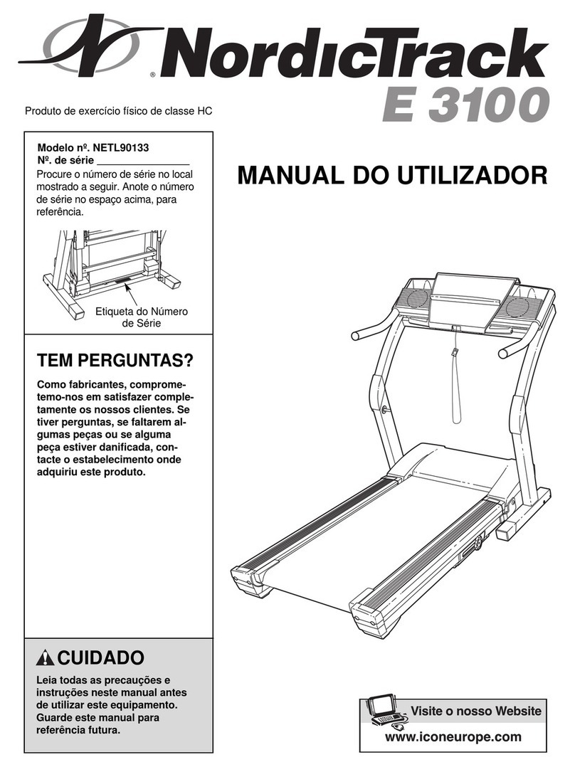 NordicTrack E 3100 Setup guide