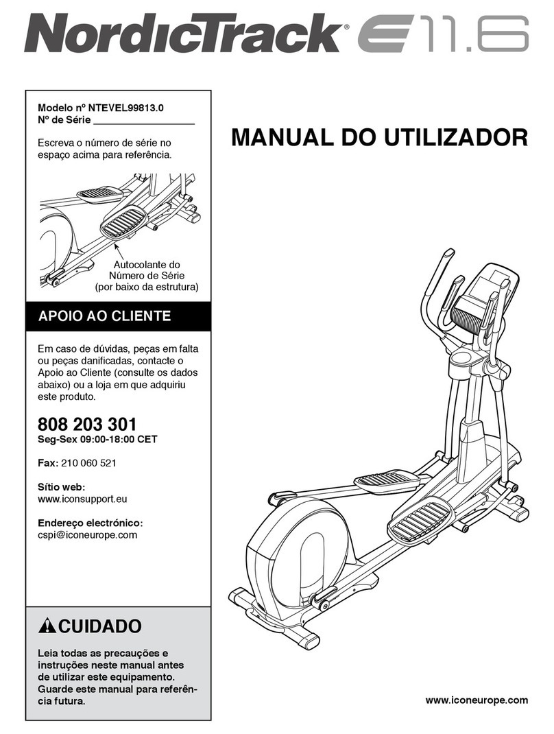 NordicTrack E 11.6 Elliptical Setup guide