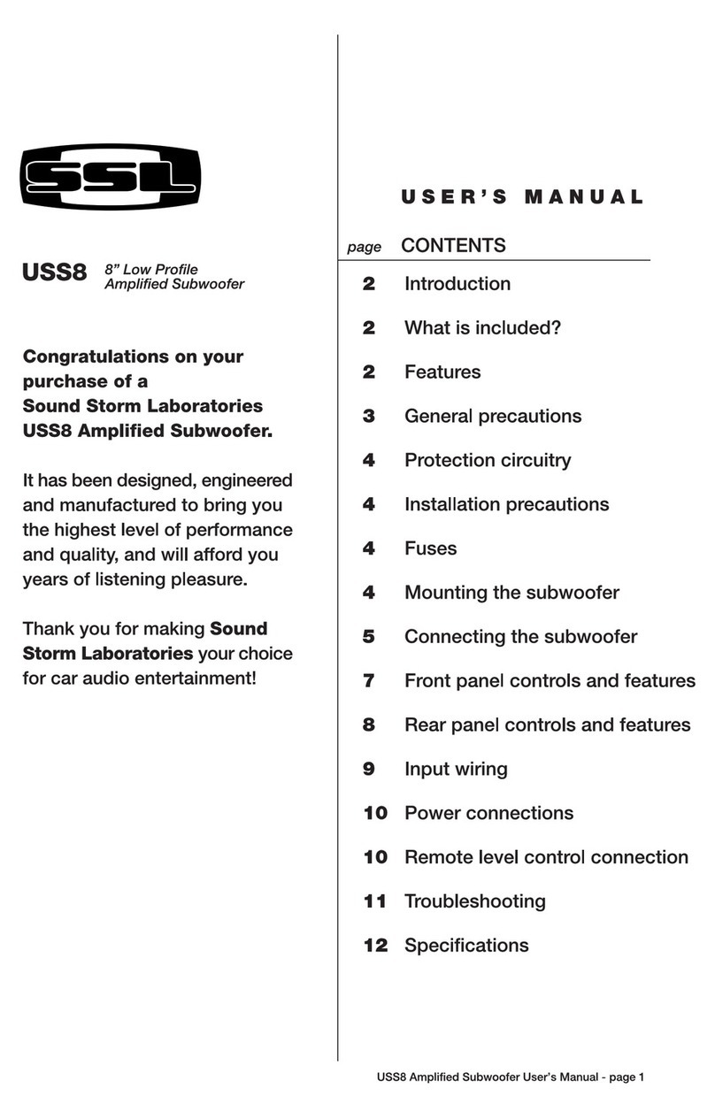 Sound Storm USS8 user manual