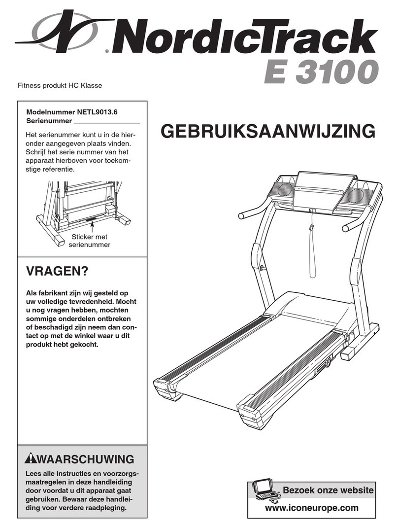 NordicTrack E 3100 System manual NordicTrack E 3100 System manual