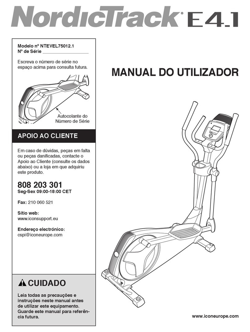 NordicTrack E4.1 Elliptical Setup guide