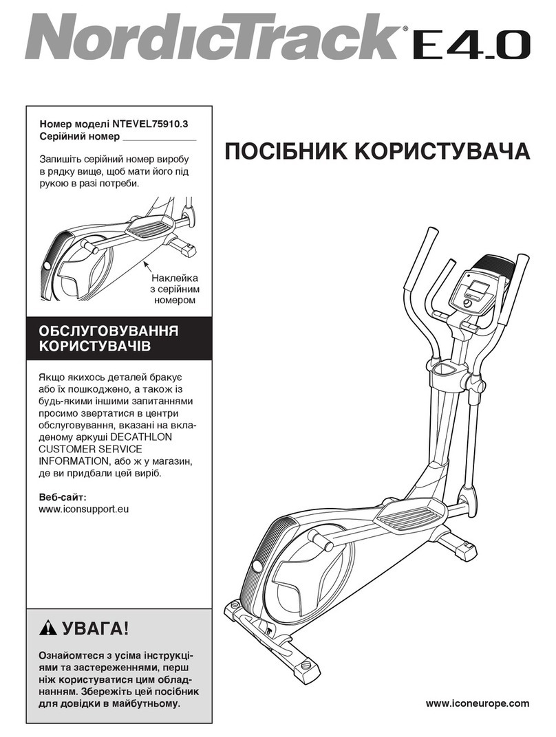 NordicTrack E4.0 Elliptical manual