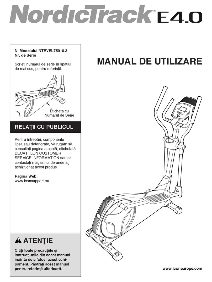 NordicTrack E4.0 Elliptical Manual de utilizare NordicTrack E4.0 Elliptical Manual de utilizare
