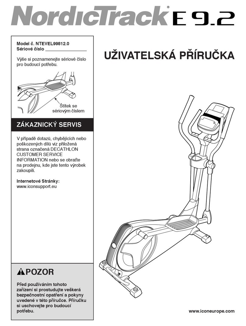 NordicTrack E 9.2 Elliptical Manual