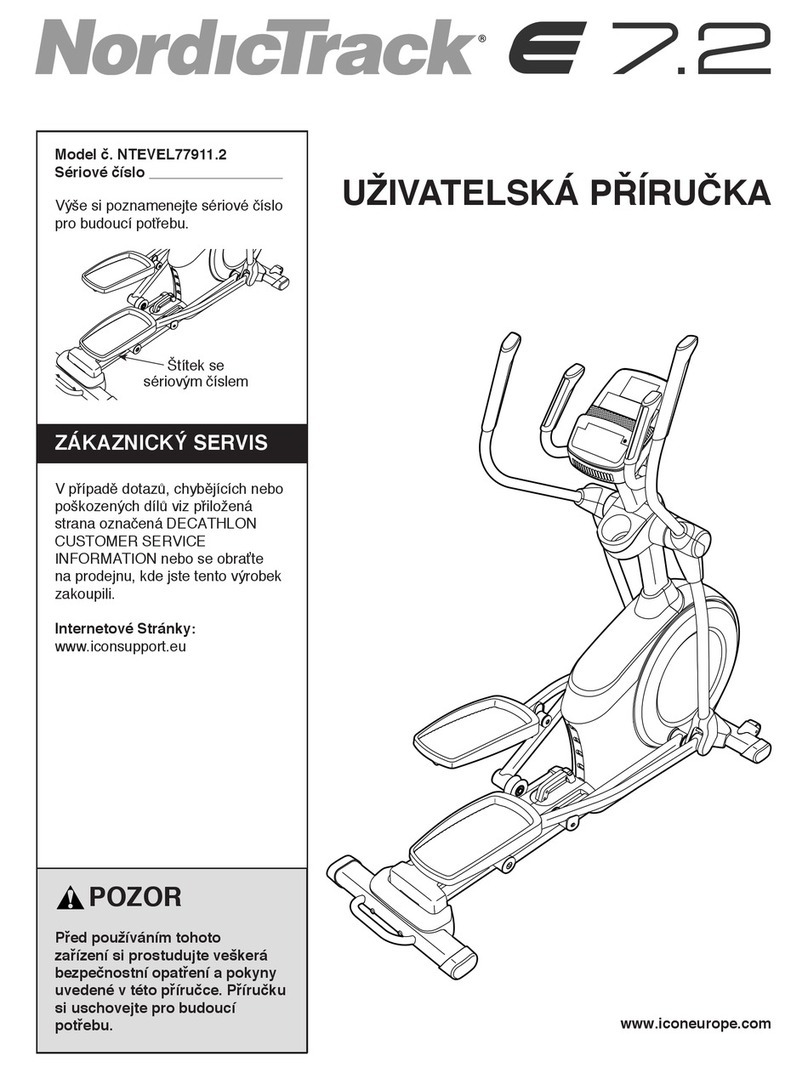 NordicTrack E 7.2 Elliptical Manual NordicTrack E 7.2 Elliptical Manual