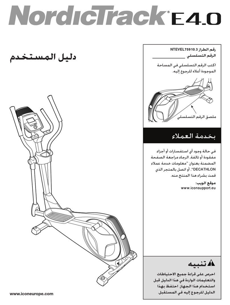 NordicTrack E4.0 Elliptical manual