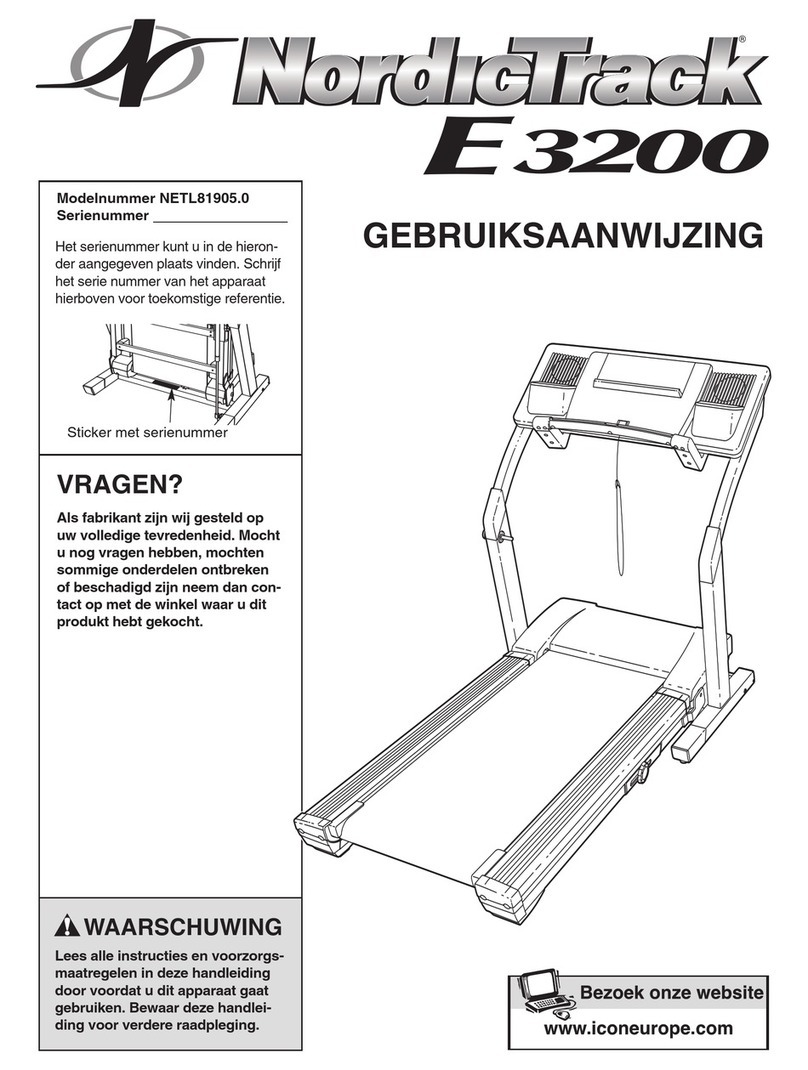 NordicTrack E 3200 System manual