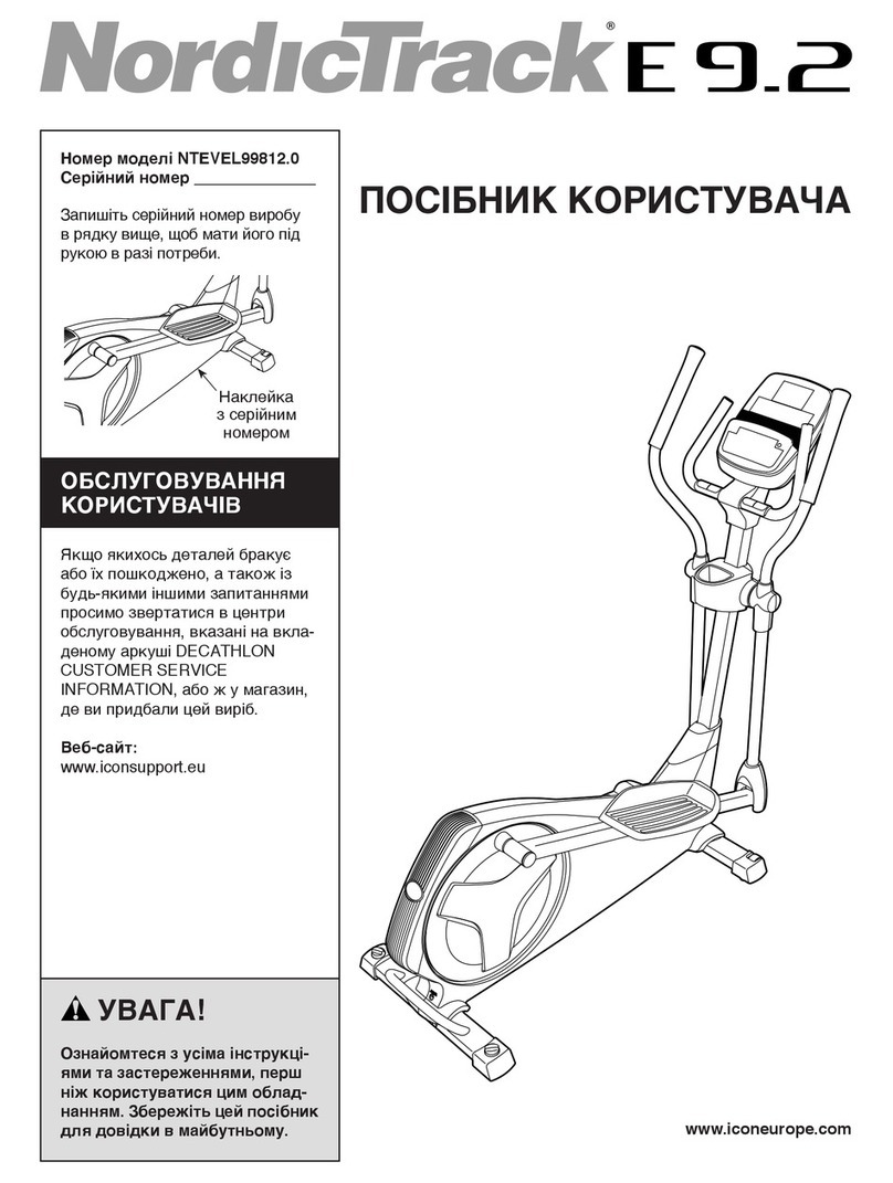 NordicTrack E 9.2 Elliptical NordicTrack E 9.2 Elliptical