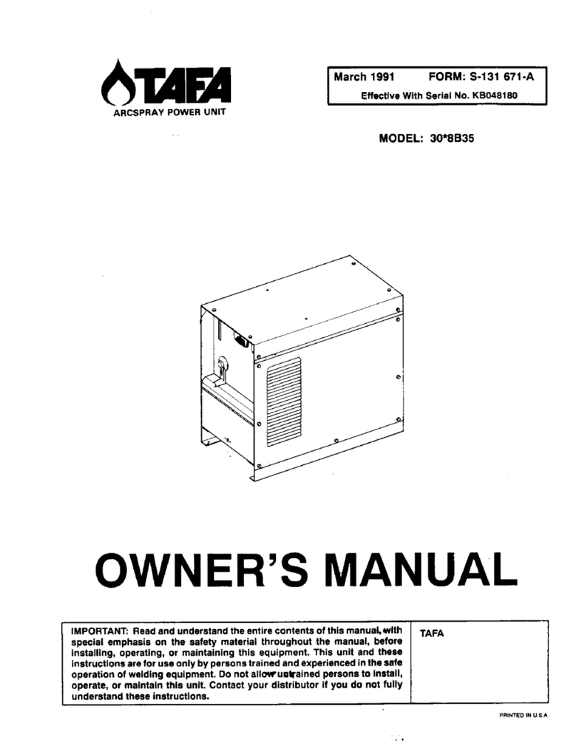TAFA 30*8B35 owner's manual TAFA 30*8B35 owner's manual