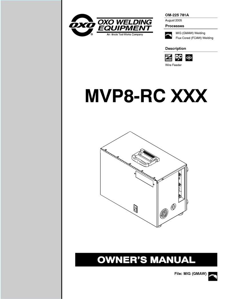 OXO MVP8-RC SERIES owner's manual