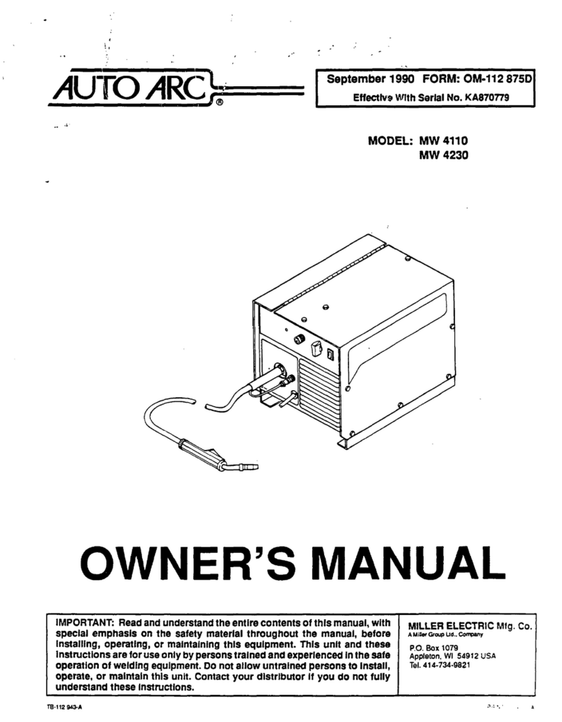 AUTO ARC MW 4110 User manual AUTO ARC MW 4110 User manual
