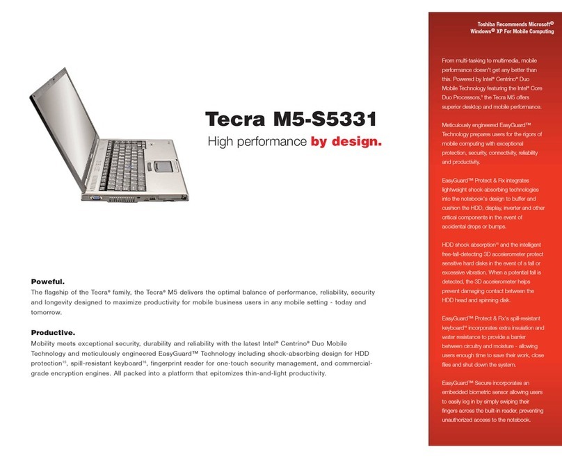 Toshiba Tecra M5-S5331 User manual