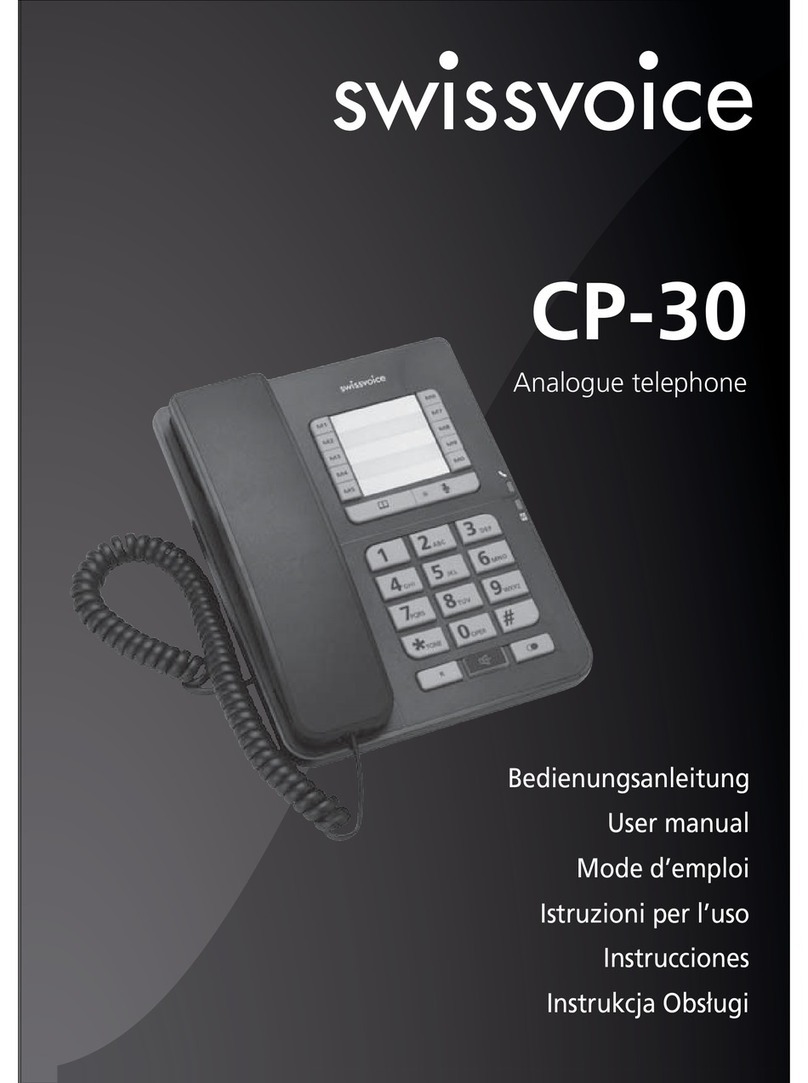 Swissvoice CP-30 User manual Swissvoice CP-30 User manual