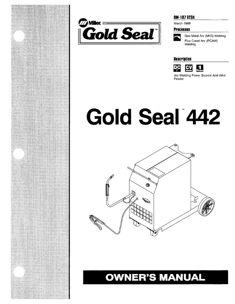 Miller Gold Seal 442 owner's manual