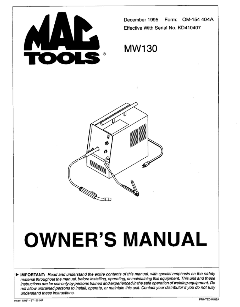 MAC TOOLS MW130 User manual