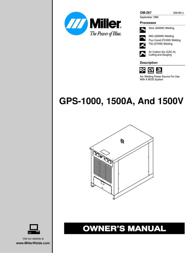 Miller GPS-1500A owner's manual