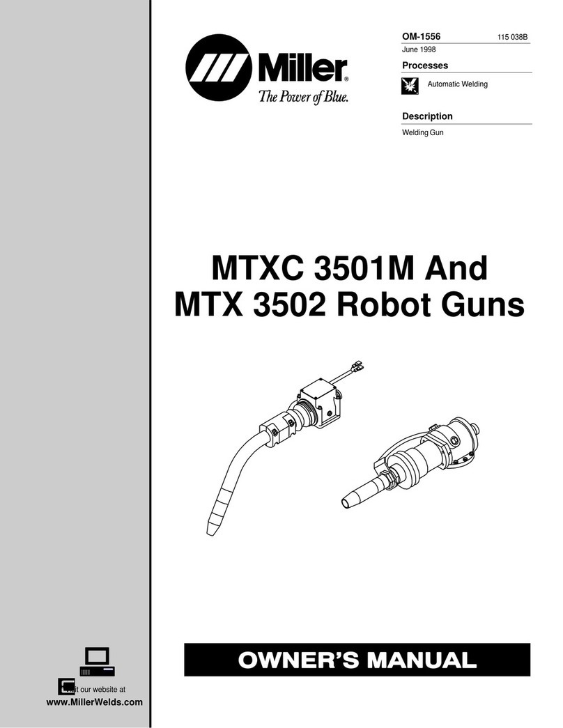 Miller MTX 3502 ROBOT GUN User manual