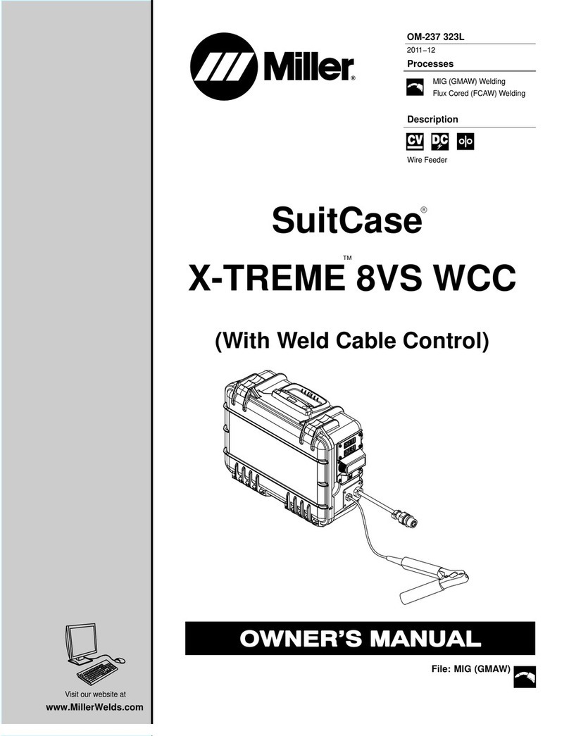 Miller Electric SuitCase X-TREME 8VS WCC owner's manual