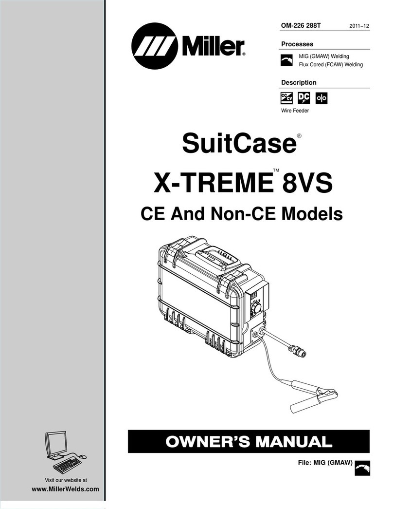 Miller Electric SuitCase X-TREME 8VS owner's manual