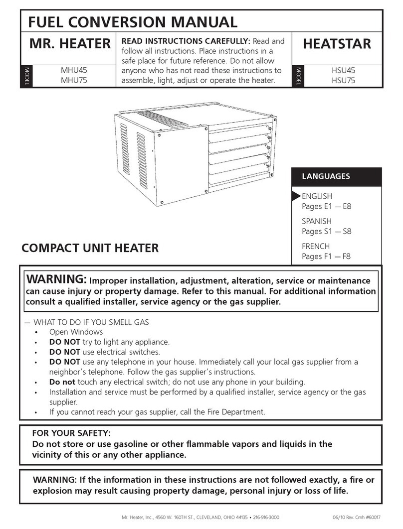 MrHeater Heatstar HSU45 User manual