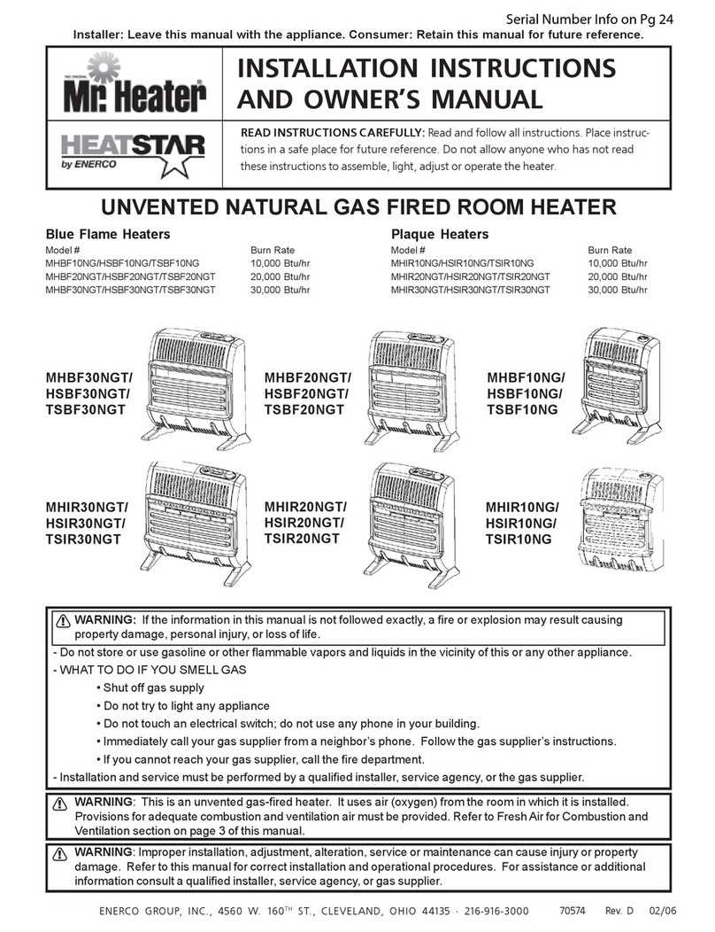 MrHeater MHBF30NGT Quick start guide